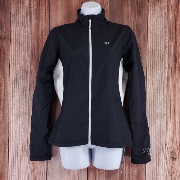 NWT Pearl Izumi Womens Size Medium Select Thermal Barrier Jacket Black White - Picture 1 of 16